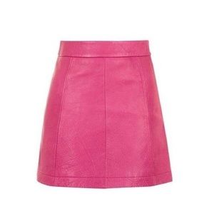 $140 Topshop Nordstrom Leather A Line Trendy Skirt